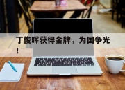 海星体育直播-丁俊晖获得金牌，为国争光！
